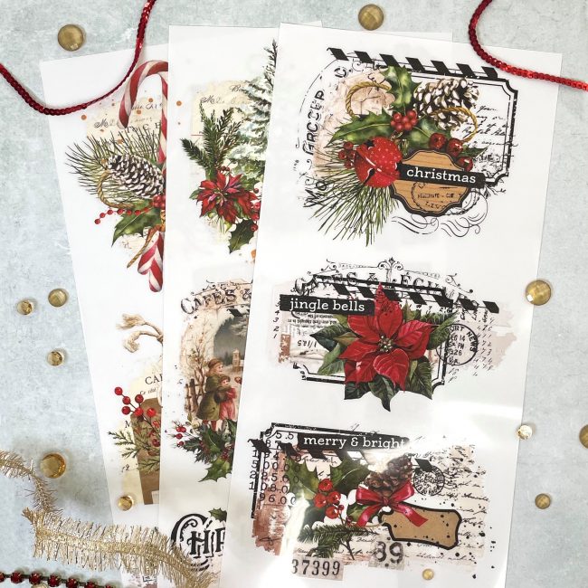 ReDesign Transzferfólia – Xmas Tag (15 x 30cm)x3ív - Image 4