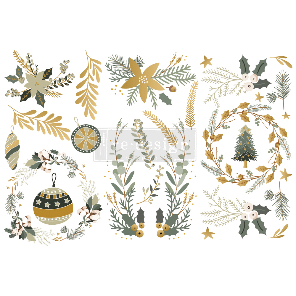 ReDesign Transzferfólia – Xmas Tag (15 x 30cm)x3ív - Image 7
