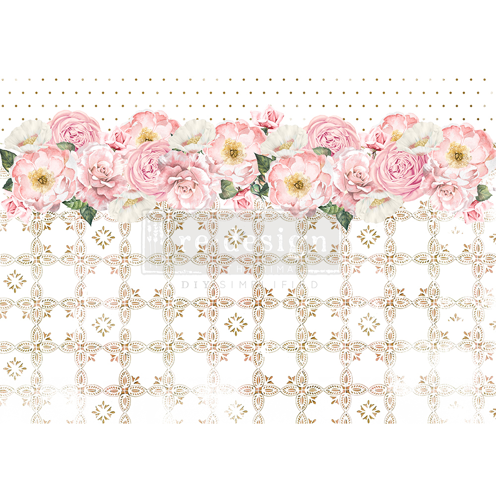 Re-Design Rizspapír – Tranquil Bloom (29,21 cm x 41,27 cm)