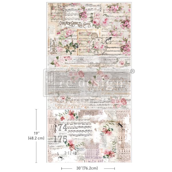 ReDesign Dekupázs selyempapír - Shabby Chic Sheets