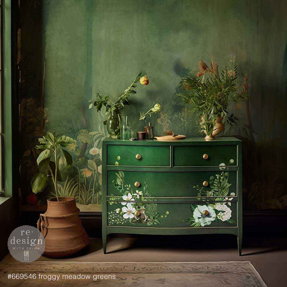 Redesign transzferfólia Maxi – Froggy Meadows Greens - Image 2