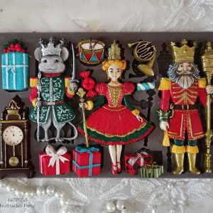 Redesign szilikon dekor öntőforma - Nutcracker Party