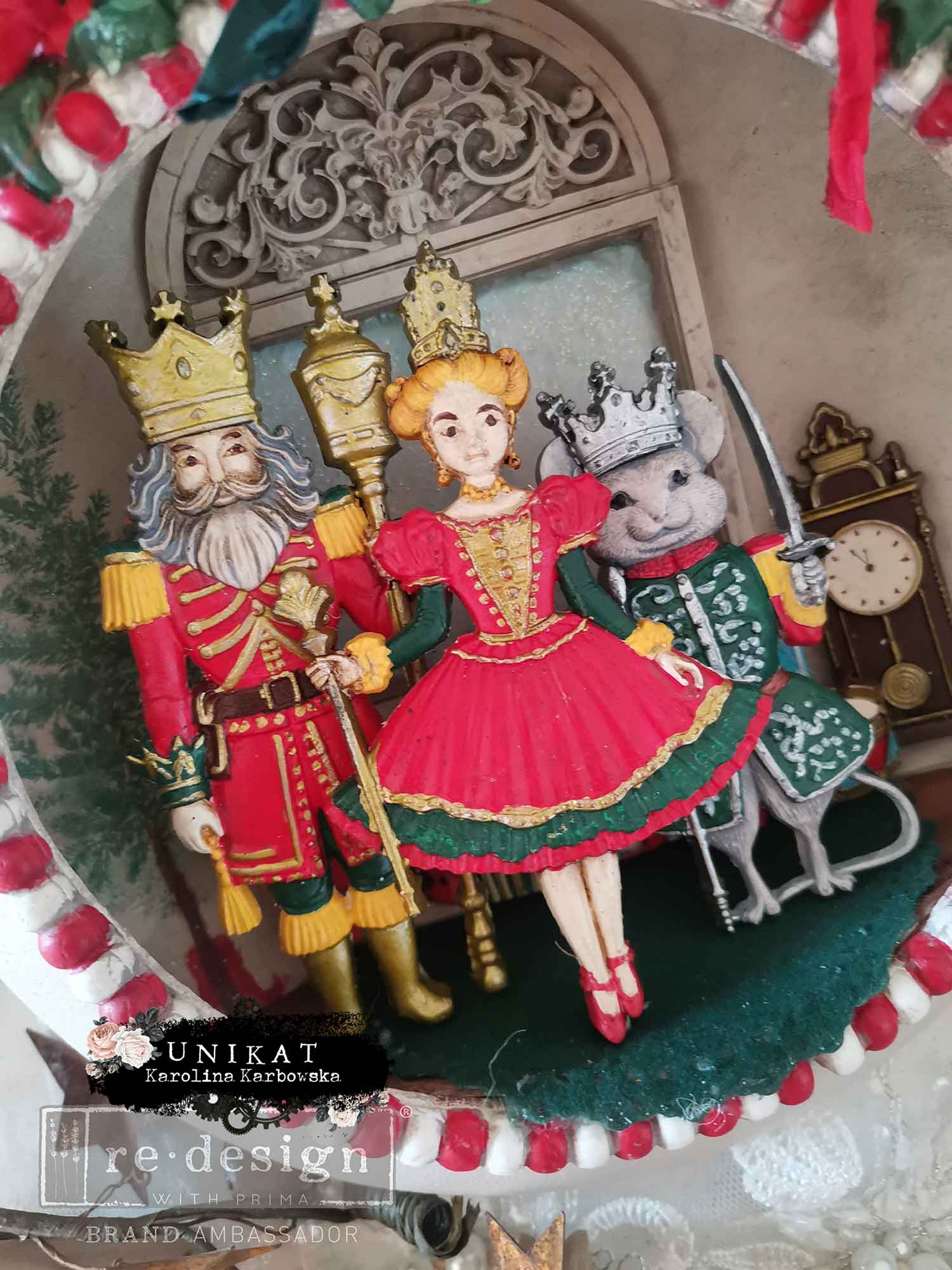 Redesign szilikon dekor öntőforma - Nutcracker Party - Image 6