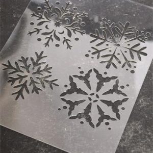 Vintage Paint Stencil - Hópehely