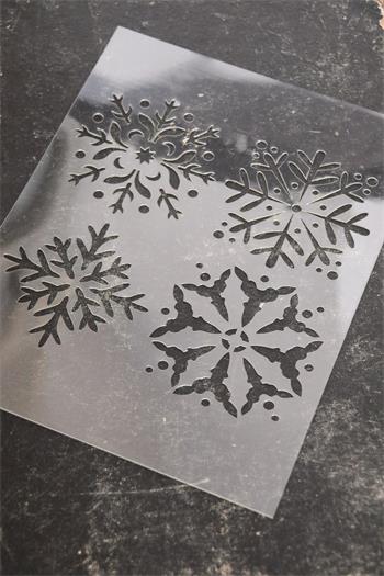 Vintage Paint Stencil - Hópehely