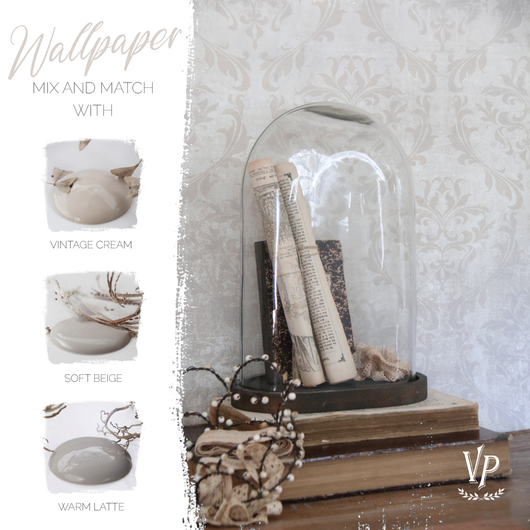 Vintage Paint tapéta - Classic Cream Ornaments - Image 3