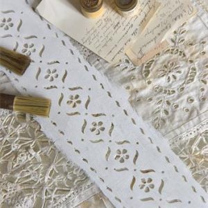 Vintage Paint Stencil - Csipke bordűr (36x7 cm)