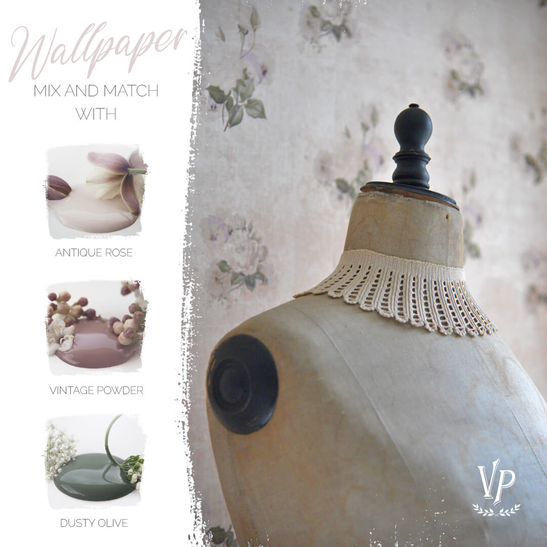Vintage Paint tapéta - Faded Roses - Image 7