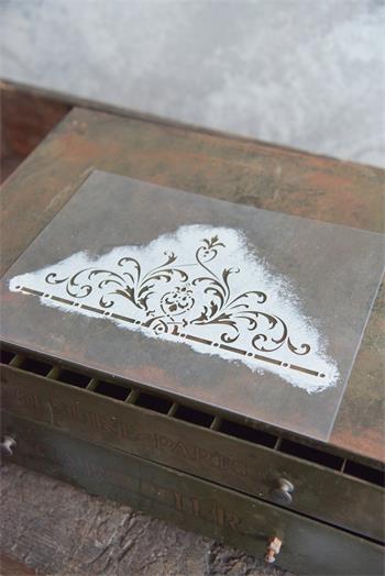 Vintage Paint Stencil - Oldal minta: 27 x 21 cm - Image 3