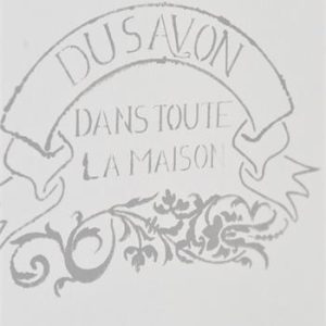 Vintage Paint Stencil - Du Savon (27cm)