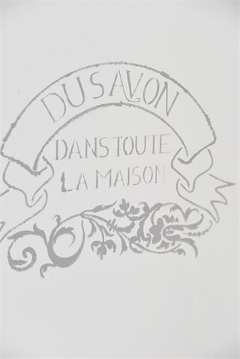 Vintage Paint Stencil - Du Savon (27cm)