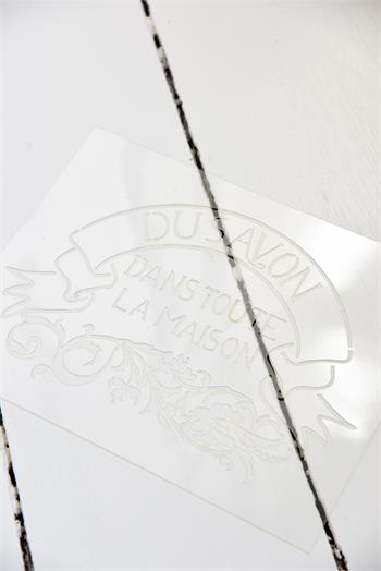Vintage Paint Stencil - Du Savon (27cm) - Image 2