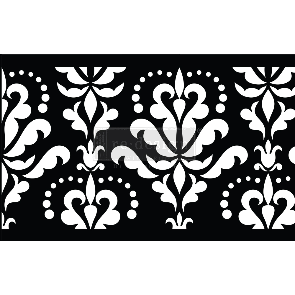 Re-Design Stick&Style stencil – Damask Flourish