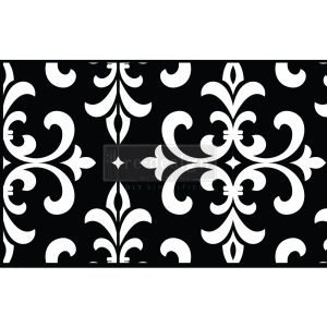 Re-Design Stick&Style stencil – Modern Damask – 17,80 cm x 45,72 meter (15,24 cm design)