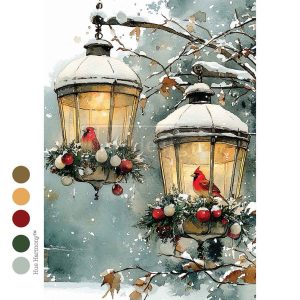 Redesign A4 Dekupázs Fiber - Cardinal Christmas