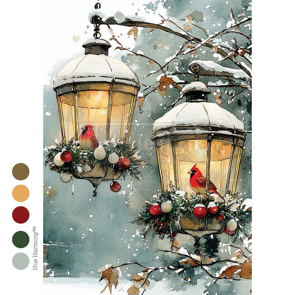 Redesign A4 Dekupázs Fiber - Cardinal Christmas