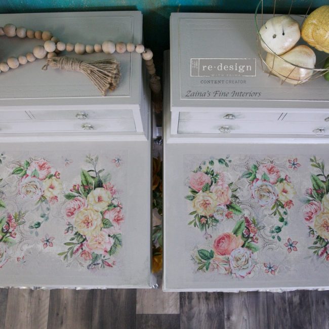 Redesign Rizspapír – Amiable roses (29,21 cm x 41,27 cm) - Image 4