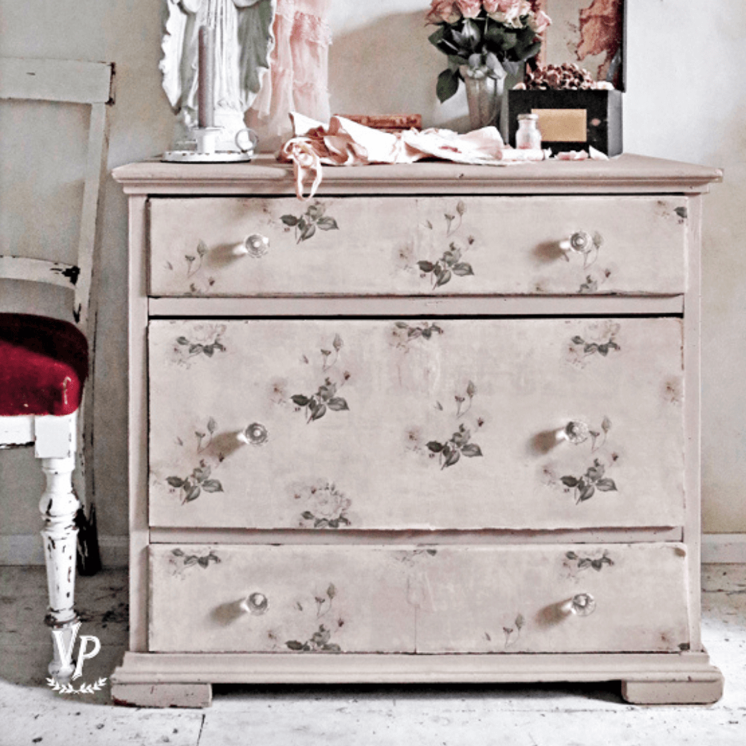 Vintage Paint tapéta - Faded Roses - Image 4