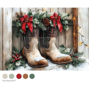 Redesign A4 Dekupázs Fiber - Farmhouse Noel