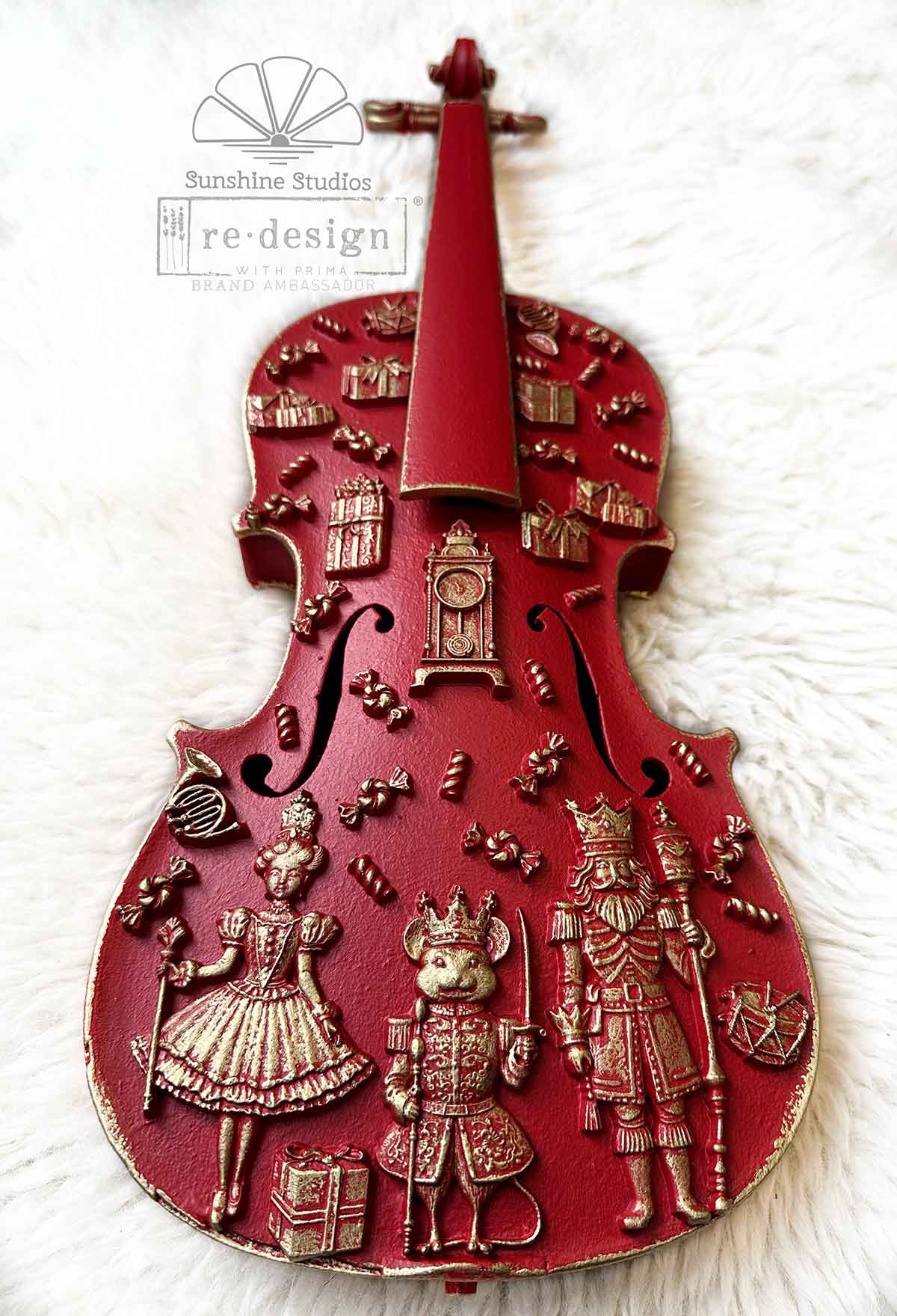 Redesign szilikon dekor öntőforma - Nutcracker Party - Image 9