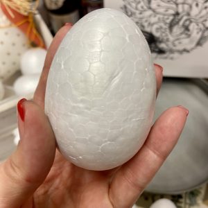 Polisztirol dekorációs tojás 12 cm