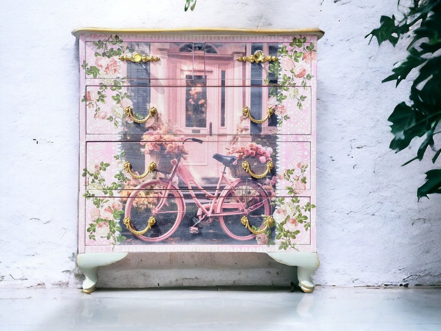ReDesign with PrimaDekupázs selyempapír - Parisian Bloom Haven