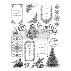 Redesign dekor bélyegző - Santa's Helper Tags