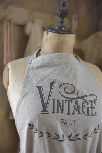 Vintage Paint kötény - 100% lenből készült - Image 2