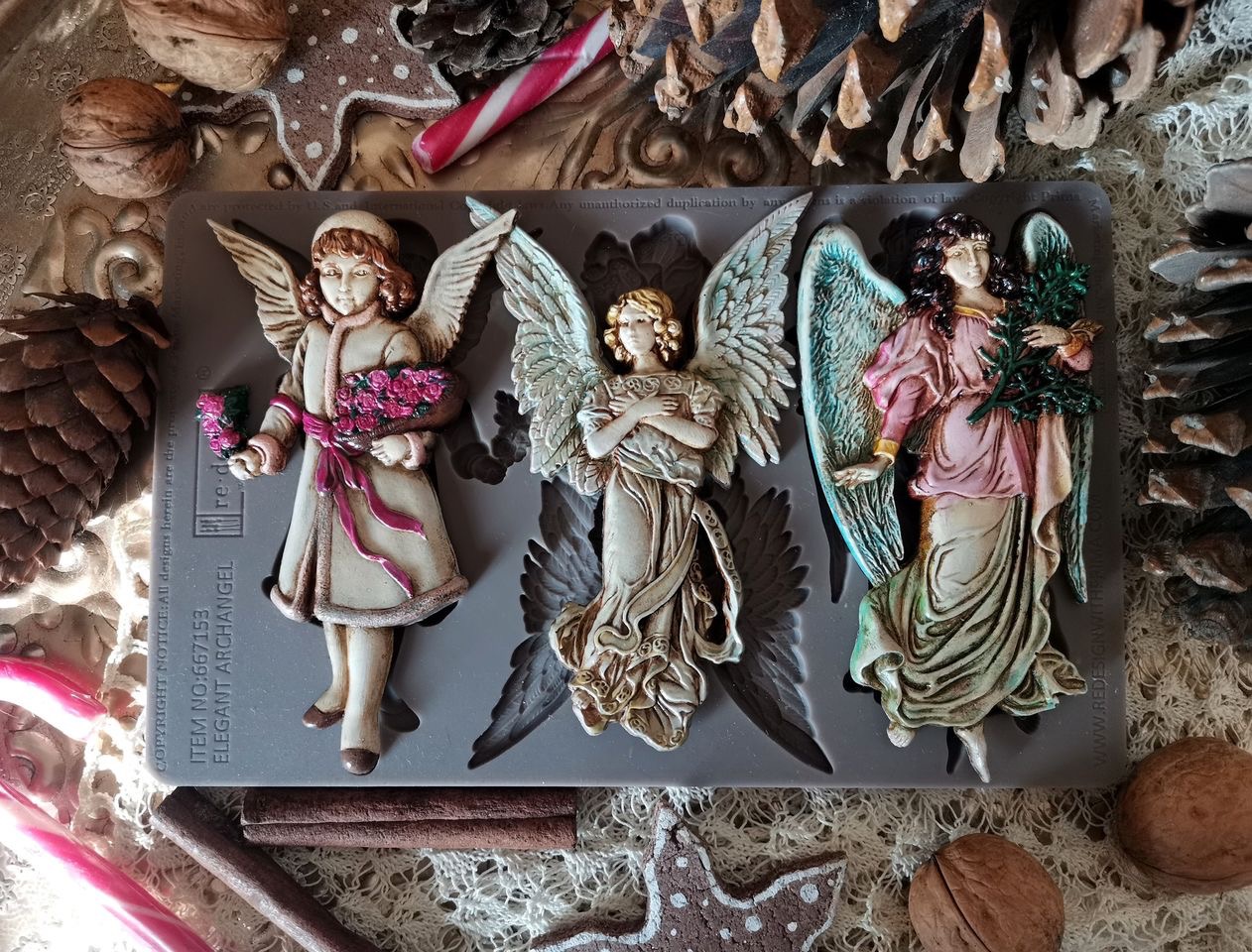 Redesign Elegant Archangel - karácsonyi 3D öntött formák - Image 10