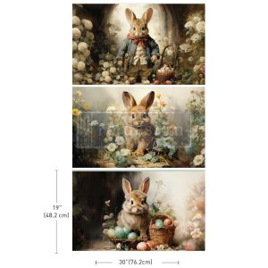 ReDesign Dekupázs selyempapír - Dreamy Bunnies