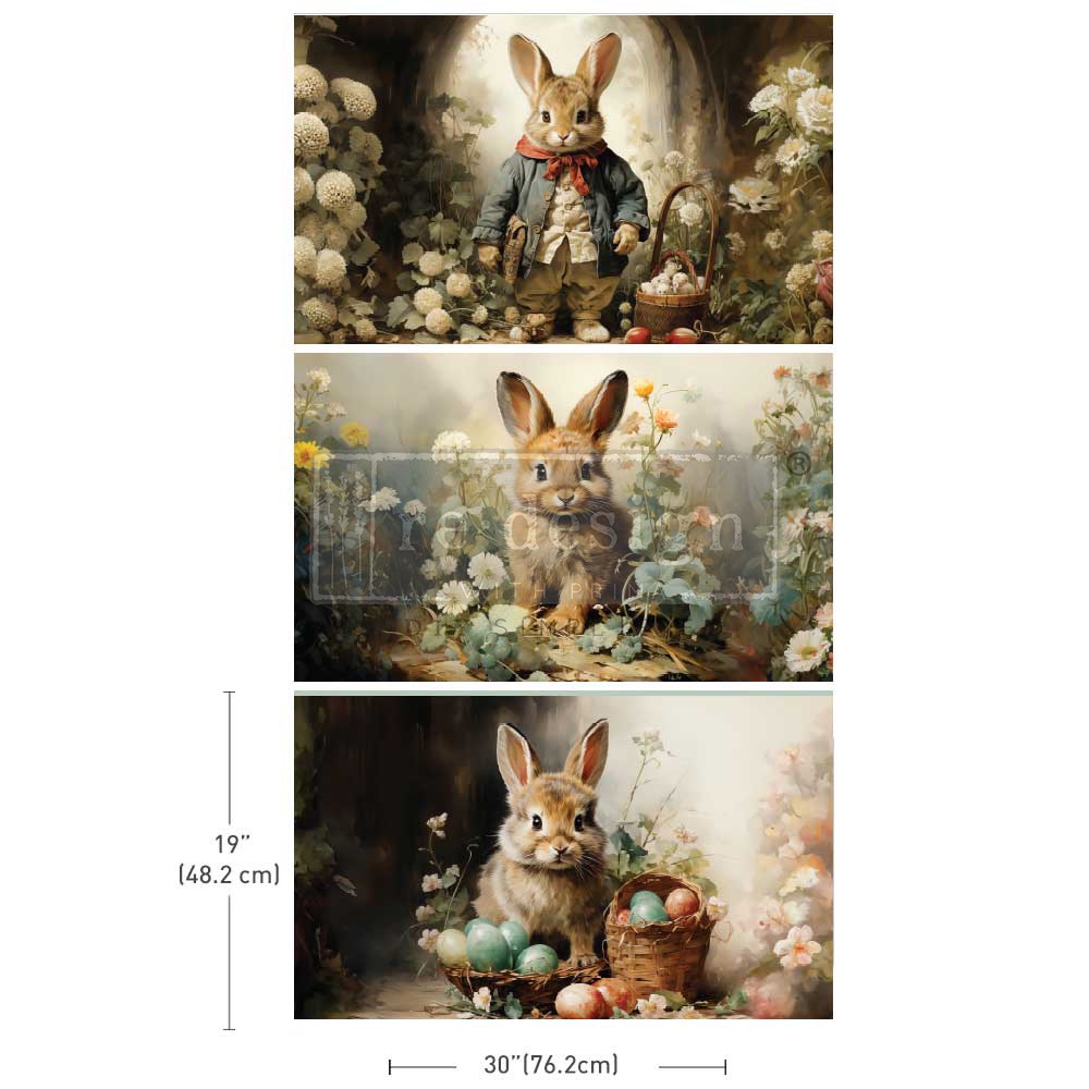 ReDesign Dekupázs selyempapír - Dreamy Bunnies