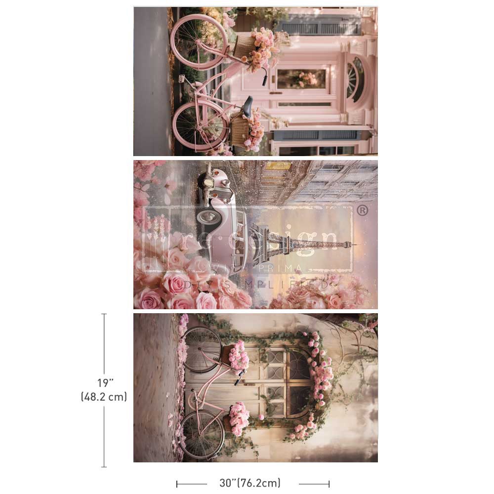 ReDesign Dekupázs selyempapír - Parisian Bloom Haven