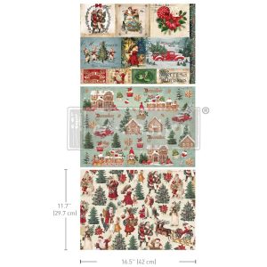 Redesign A3 Dekupázs Fiber - Santaland Sparkle