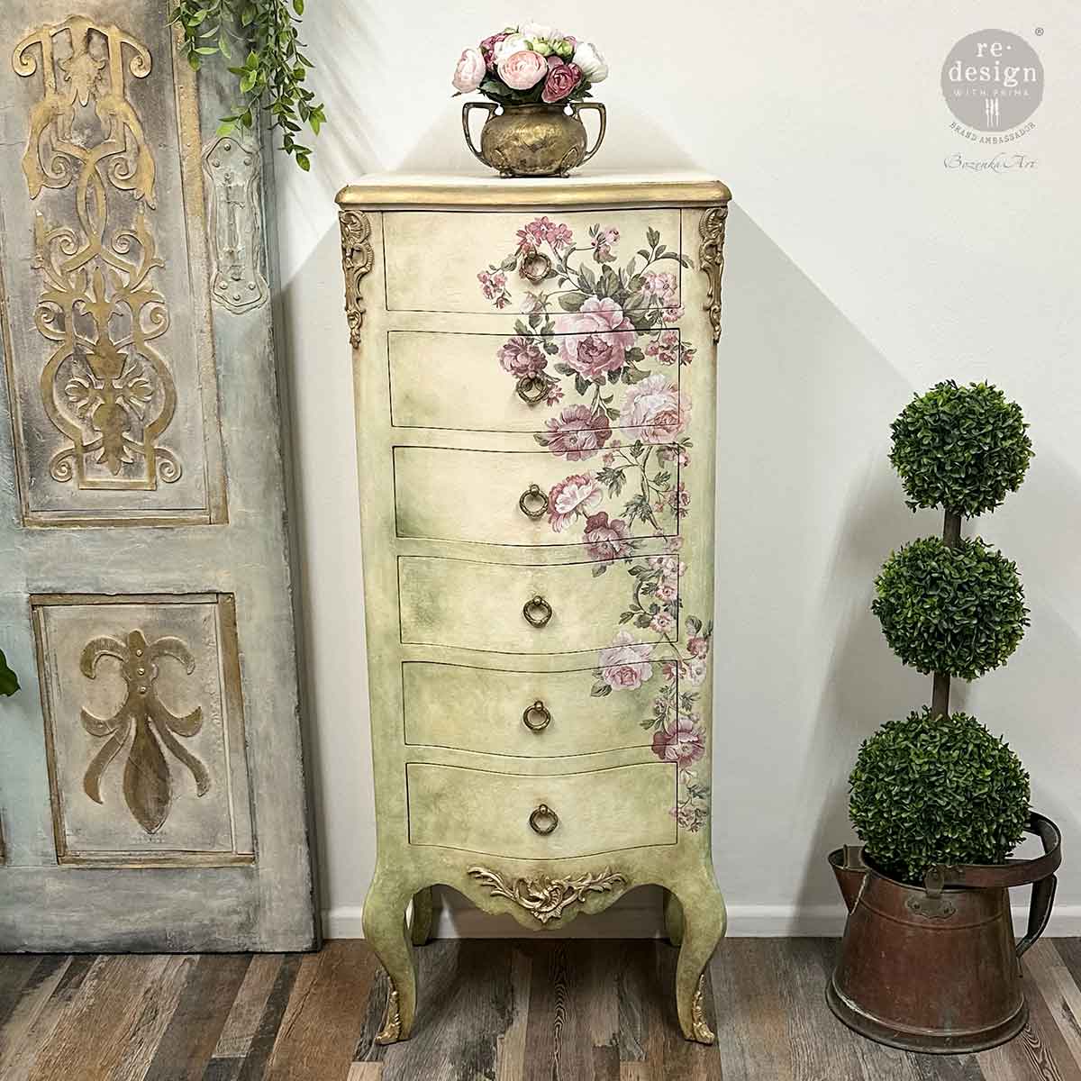 Redesign transzferfólia – Blushing Blooms Symphony - Image 6