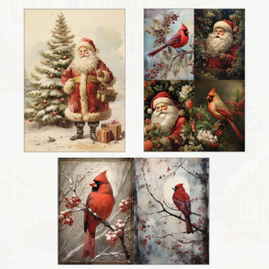 Redesign A3 Dekupázs Fiber - Festive Cardinal